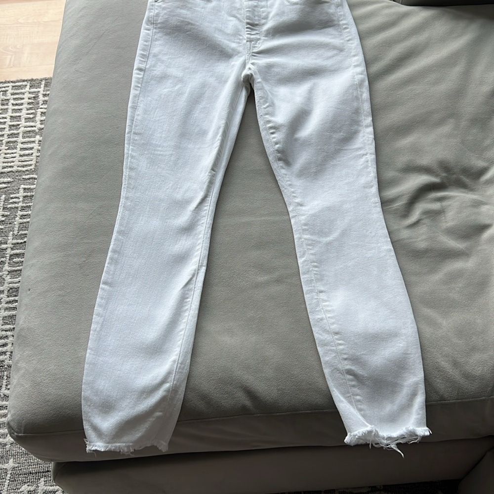 New MOTHER High Waisted Looker Ankle Fray in Fairest of Them All Size 27 - Picture 4 of 13